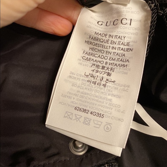 Gucci Black Windbreaker Rain Jacket Poncho One Size - Picture 13 of 16
